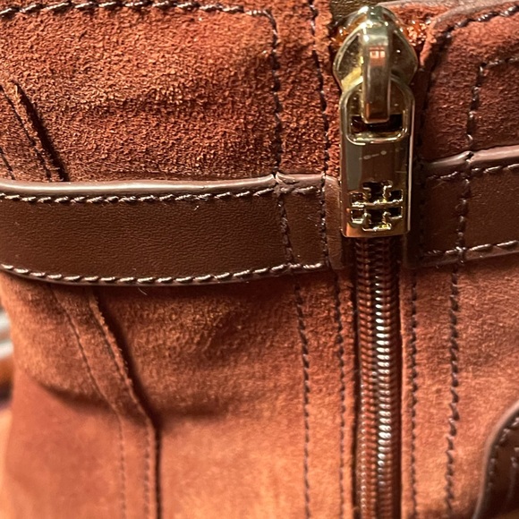 Tory Burch suede platform wedge booties - Picture 5 of 6